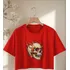 T-shirt Curta Arte Caveira Barato Top Treino Feminino Lindo