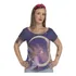  T-shirt Feminina Baby Look Gola Fada Lua Psicodélica Tumblr