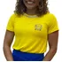 T-shirt Feminina Basil  Viscose   Bordado  Brilho Na Gola