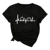 T shirt Feminina Café Batimentos Coffe Camiseta Blusinha