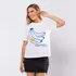 T-shirt Feminina Manga Curta Camiseta Blusa Soltinha Estampa