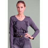 T-shirt Feminina Manga Longa Ester