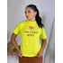 T-shirt Gola Alta Verde Cítrico Senhor Tua Graça