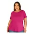 T-shirt Plus Size Basica Soltinha Malha Viscolycra Conforto