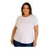 T-shirt Plus Size Basica Soltinha Malha Viscolycra Conforto