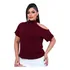T Shirt Preta Moda Bloqueira Blusa Blusinha Lançamento Barat