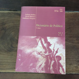 T482 Dicionário De Política Vol 1 a J Norberto Bobbio Nicola Matteucci Gianfranco Pasquino
