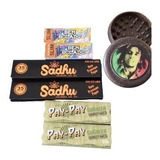 Tabacaria Kit Piteira Seda De Vidro Bem Bolado Bolador