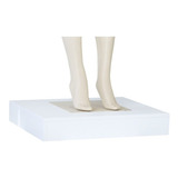 Tablado Base Manequim Loja Vitrine Expositor Mdf Branco G1
