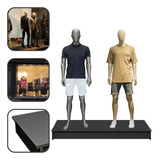 Tablado Base Manequim Para Vitrine Em Lojas Mdf 10x50x120cm