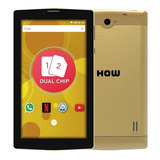 Tablet 3g 2 Chip Dual Sim How 8gb Wifi Gps 705g 7 Dourado Cor Dourado