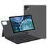 Tablet Full Hd Ips Câmera Horizontal Frontal + Capa Teclado Cor Cinza-escuro