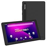 Tablet Positivo Vision TAB 7 Processador Octa Core 3GB RAM 64GB Armazenamento Tela 7 IPS Bateria 3100mAh Android 14 Go Wi Fi Preto