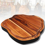 Tabua Churrasco Carne Rustica Bolacha Madeira Personalizada