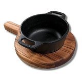 Tábua Com Cumbuca De Ferro Fundido Para Molho E Ensopados 