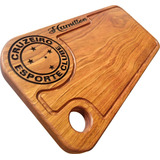 Tabua Corte Carne Churrasco Personalizada Madeira Nobre Time
