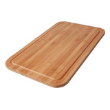 Tabua De Carne Madeira Bambu Churrasco Grande 50 X 30cm Mor
