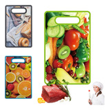 Tabua De Corte Carne Legume Peixe 37x23cm Plástico Churrasco