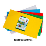 Tábua De Corte Kit 5 Tábuas De Polietileno Pead 10x300x500mm