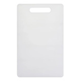 Tábua De Corte Para Cozinha Açougue Carne Legumes 37x23cm Cor Branco Lisa