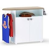 Tábua De Passar Roupa Com Balcão 02 Portas Luna Branco 111 Cm Pallazio