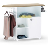 Tábua De Passar Roupa Gabinete Mariana 01 Porta Branco