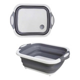 Tábua De Silicone 3x1 Retrátil Bacia Escorredor Corte Multi