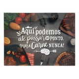 Tábua De Vidro Temperado Para Churrasco Legume Carne Queijos
