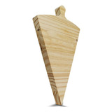 Tábua Fatia De Pizza Em Madeira Pinus 26x17