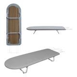 Tábua Mesa De Passar Roupa Portátil Dobrável Com Porta Ferro