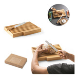 Tábua Para Pão Em Bambu Com Faca