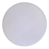 Tabua Placa Redonda Para Corte Polietileno Pizza 40cm Branca Cor Branco Lisa 40