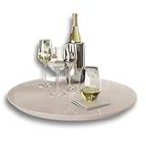 Tábua Prato Giratorio Centro De Mesa Decorativo Cozinha 60cm Off White 60cm 