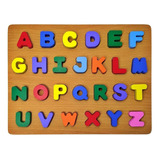 Tabuleiro Alfabeto Em Madeira Didático Pedagógico   Dm Toys
