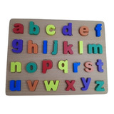 Tabuleiro Alfabeto Letras Em Madeira Didático Pedagógico