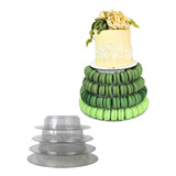 Tabuleiro Torre Para Bolo E Macarons 4 Pisos Festas Doces