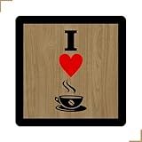 Tabuleiros Uno Placa Decorativa I Love Café Quadro Decorativo 20x20cm Cozinha