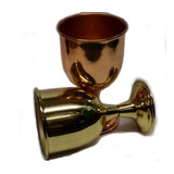 Taça Cálice Metal Dourado Ou Cobre