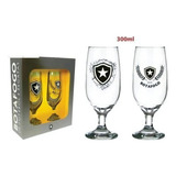 Taça Cerveja Floripa 300ml Botafogo Allmix 2 Unidades Cor Dourado