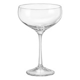 Taça Coupe De Cristal Bohemia 180ml Pralines 4 Peças Cor Transparente