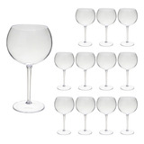 Taça De Gin 600ml Kit 12un Acrílico Alto Padrão Premium