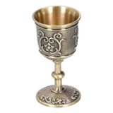 Taça De Vinho De Bronze Vintage