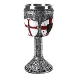 Taça De Vinho Escudo Templário Cruzada Medieval 200ml