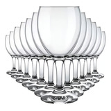 Taça De Vinho Tinto Windsor 250ml Vidro Nadir Taças 12 Unid
