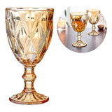 Taça Diamante Vidro Água Vinho Promoção Jogo C 4 Peças