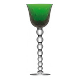 Taça Para Vinho Cristallerie Saint-louis Bubbles Verde 110 M