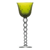 Taça Para Vinho Cristallerie Saint-louis Bubbles Verde Claro Cor Verde-claro