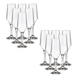 Taça Pra Champanhe Sm Buffet 186ml Vidro Liso 12 Peças Nadir Cor Transparente