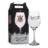 Taça Vinho Brasfoot Corinthians Vidro Oficial Individual