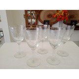 Tacas Elegantes Cristal De Vino Lapidadas A Mao